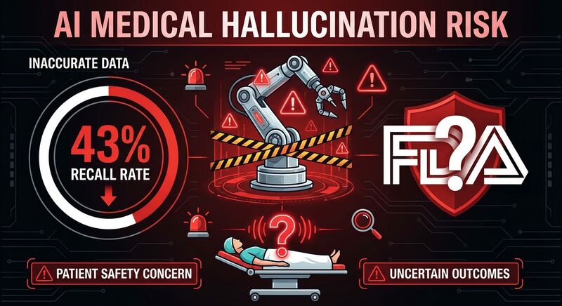 当AI手术机器人开始「幻觉」:43%召回率背后的医疗隐患